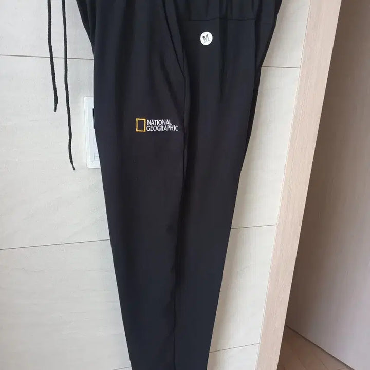 [BUNJANG] National Geographic Jogger Cotton Pants L Black / 내셔널지오그래픽 춘추용 조거타잎 면바지 L 새상품 블랙