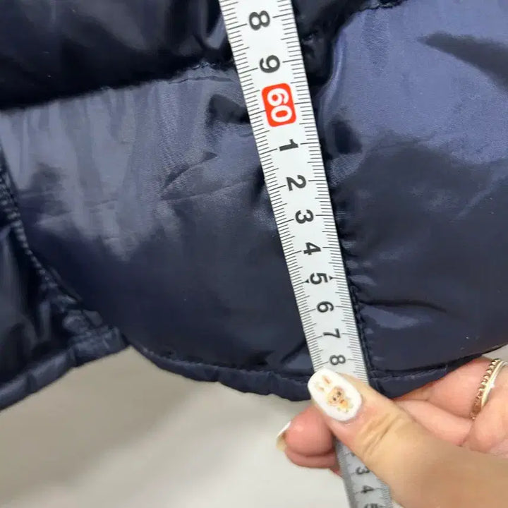 [BUNJANG] Tommy Hilfiger Navy Hooded Fur Padded Jacket (S) / 타미힐피거 네이비 후드 퍼 패딩 s