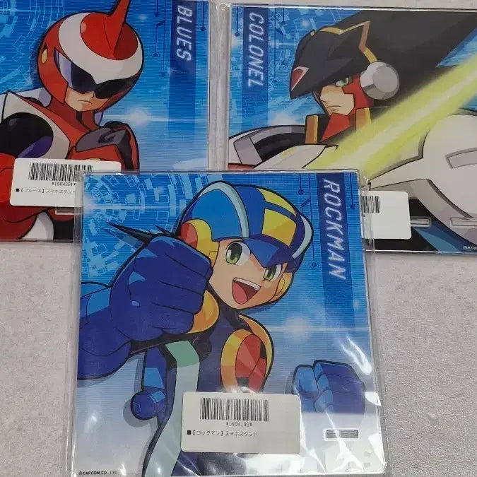 [BUNJANG] Rockman.EXE Acrylic Stand Set / 록맨에그제 쿠지 아크릴스탠드 브루스&amp;카넬&amp;록맨 세트
