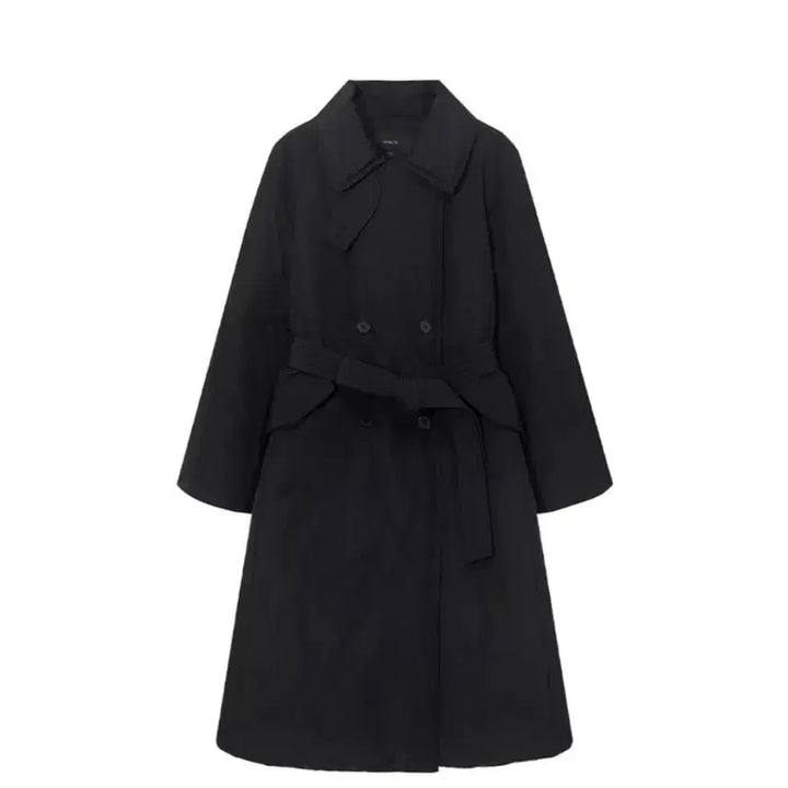 [BUNJANG] On&amp;On Trench Long Goose Down Jacket (Black 55) / [온앤온] 트렌치 롱 구스다운 (블랙 55)