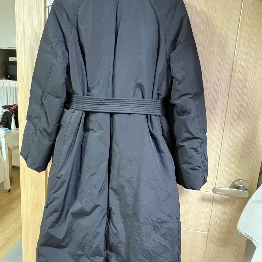 [BUNJANG] On&amp;On Trench Long Goose Down Jacket (Black 55) / [온앤온] 트렌치 롱 구스다운 (블랙 55)