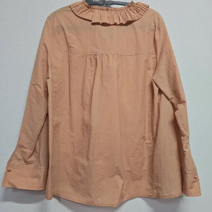 [BUNJANG] It MICHAA Frill Blouse Peach / 잇미샤 프릴 블라우스 살구색