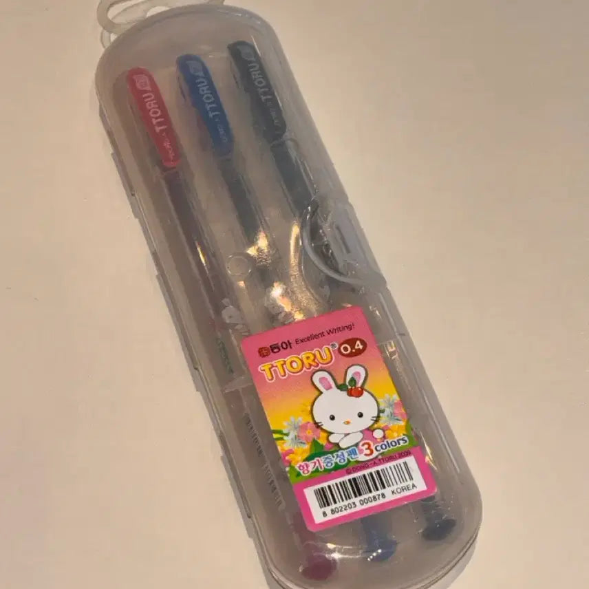 [BUNJANG] Dong-A TTORU Toru Scented Gel Pen Set / 고전문구 동아 TTORU 또루 토루 향기중성펜 3색 세트