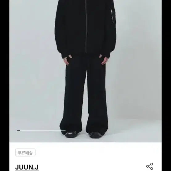 [BUNJANG] Juun.J MA-1 Pocket Full-Zip Cardigan Black M / (마지막가격) 25fw 준지 MA-1 포켓 풀집업 가디건 블랙 M 2회착