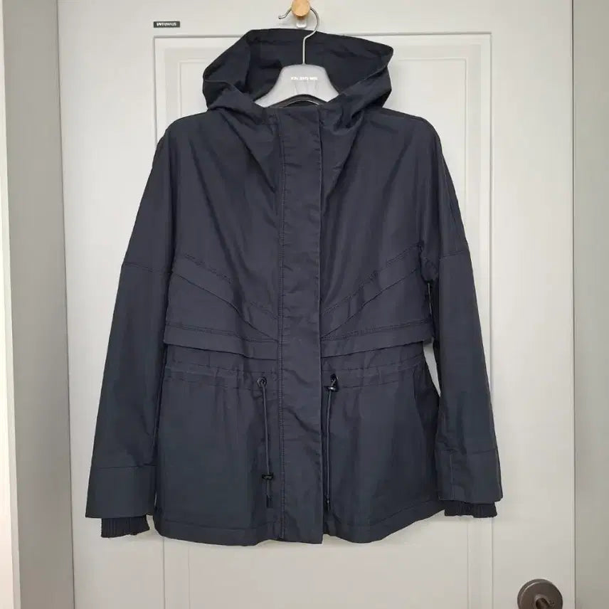 [BUNJANG] Son Jung Wan Hooded Field Jacket Navy / 손정완 후드 야상 점퍼 네이비