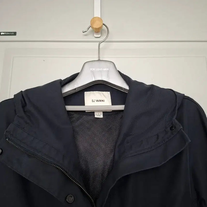 [BUNJANG] Son Jung Wan Hooded Field Jacket Navy / 손정완 후드 야상 점퍼 네이비