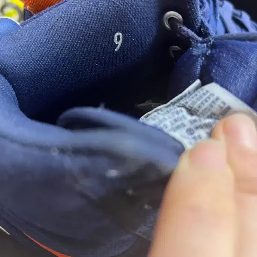 [BUNJANG] Nike Air Force 1 High CVS Navy/Orange Sneakers / 나이키 에어포스1 하이 cvs 270 곤/주 닉스