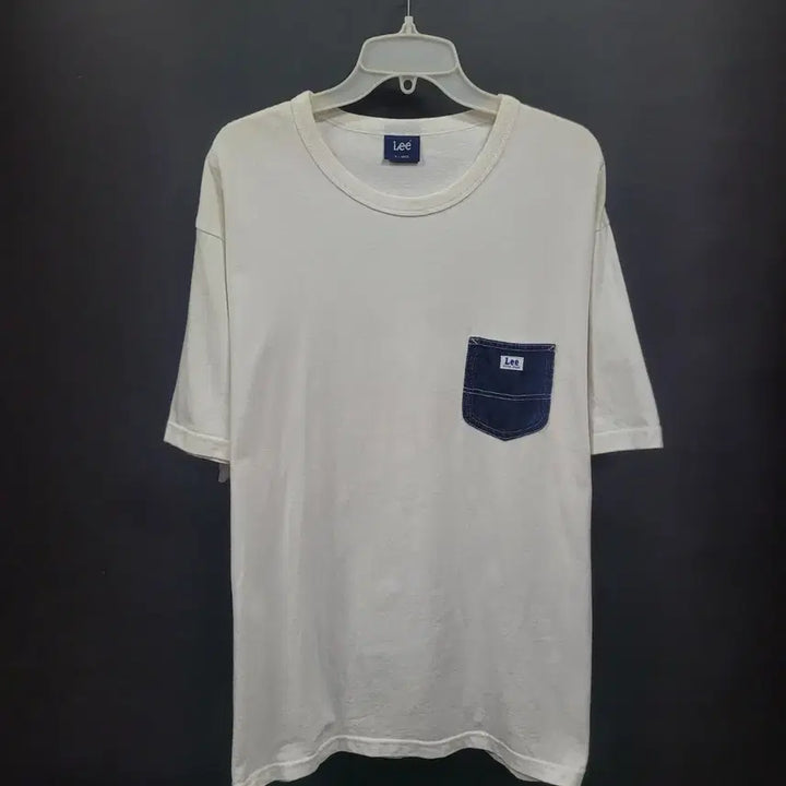 [BUNJANG] LEE Vintage Denim Pocket Short Sleeve Shirt / LEE 빈티지 데님 포켓 셔츠