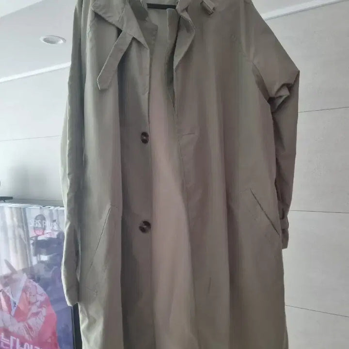 [BUNJANG] Green Long Coat / 연한 그린 컬러 롱 코트