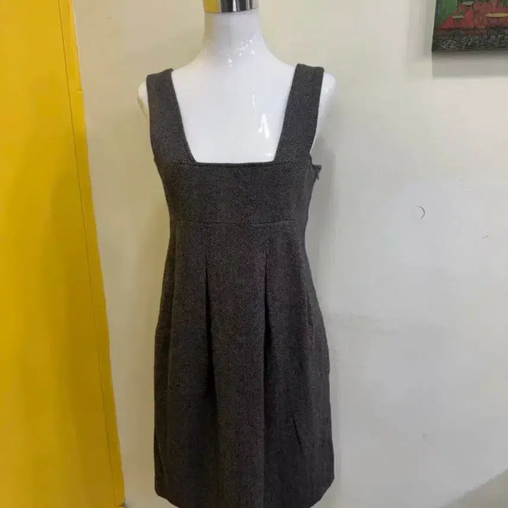 [BUNJANG] A.T.E. Vanessa Bruno Wool Bustier Layered Dress / 아떼 바네사브루노 울 뷔스티에 원피스 38 / 레이어드 원피스