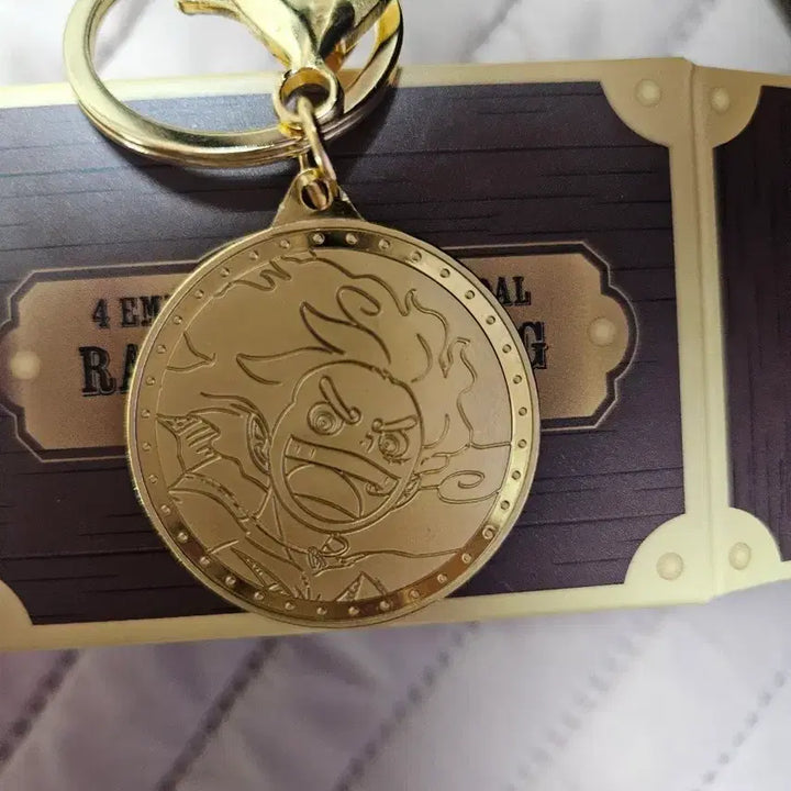 [BUNJANG] One Piece Luffy Gold Keyring / 원피스 루피 금색 키링