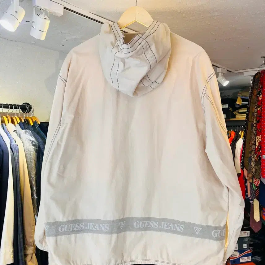 [BUNJANG] Guess Jeans Hooded Zip-Up Jacket / 게스 진스 후드 집업 자켓 (한국제)