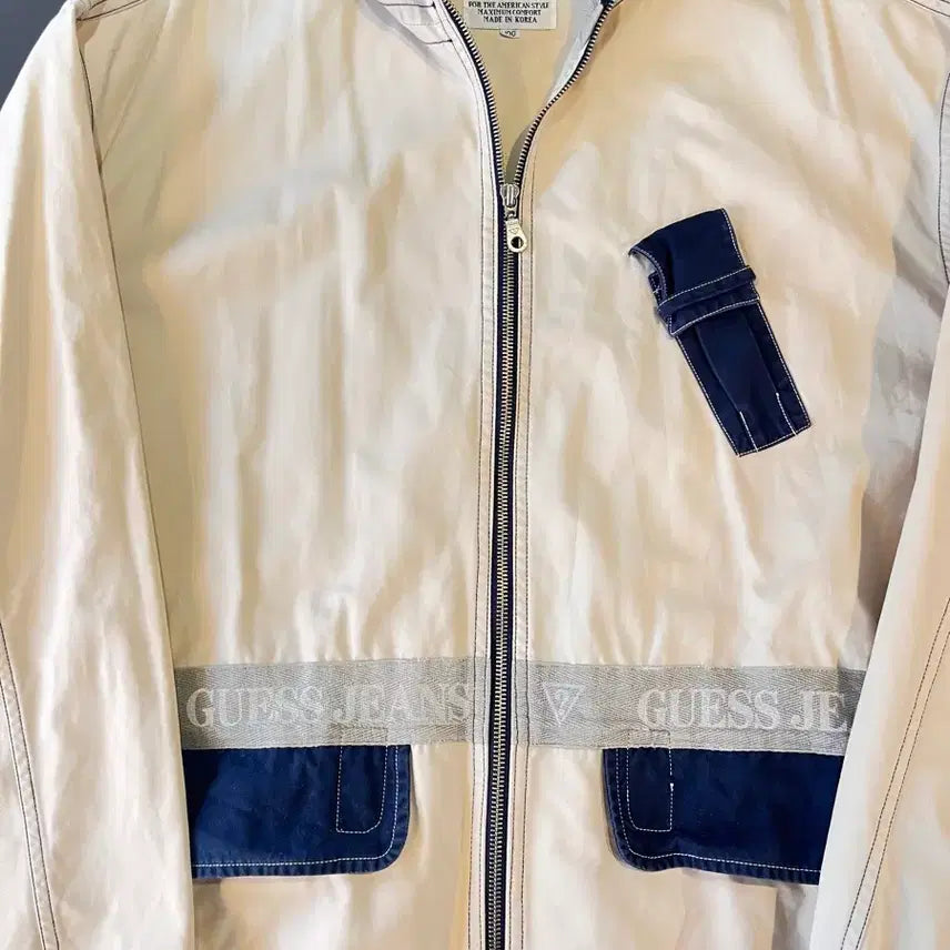 [BUNJANG] Guess Jeans Hooded Zip-Up Jacket / 게스 진스 후드 집업 자켓 (한국제)