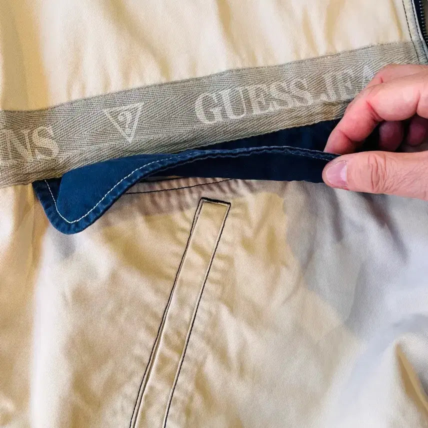 [BUNJANG] Guess Jeans Hooded Zip-Up Jacket / 게스 진스 후드 집업 자켓 (한국제)