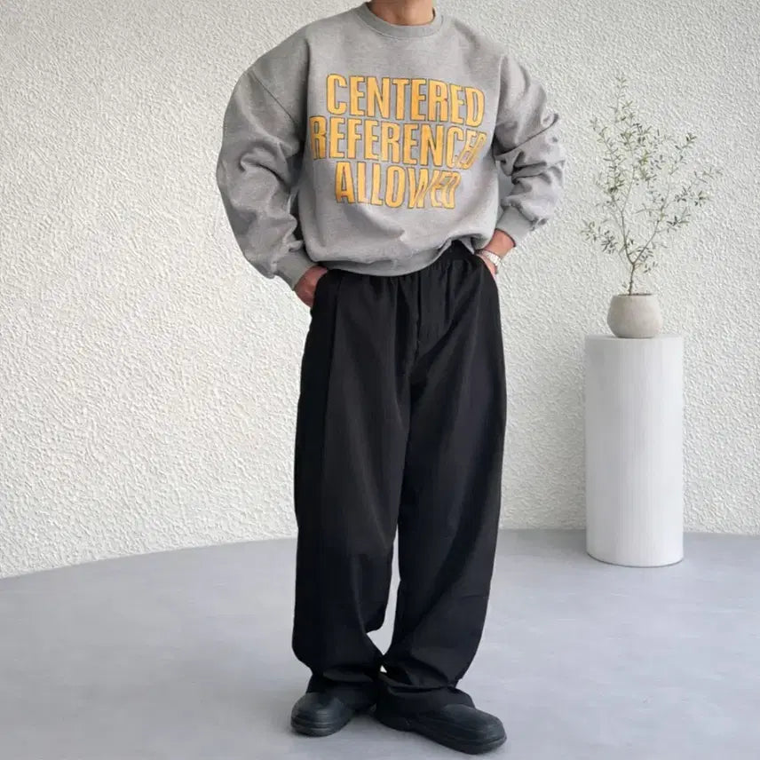 [BUNJANG] Mond Vintage Double Layer Oversized Sweatshirt / 남자 빈티지 이중지 합포 오버핏 맨투맨 3컬러