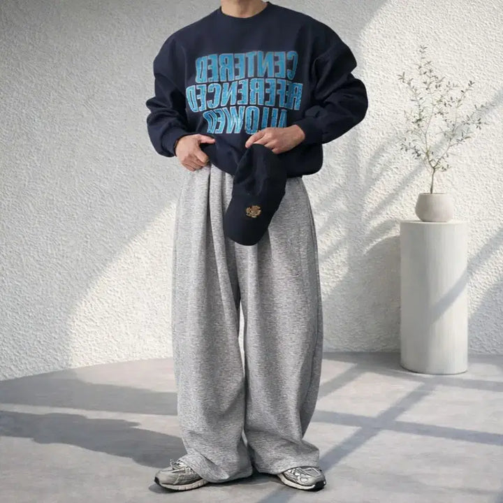 [BUNJANG] Mond Vintage Double Layer Oversized Sweatshirt / 남자 빈티지 이중지 합포 오버핏 맨투맨 3컬러
