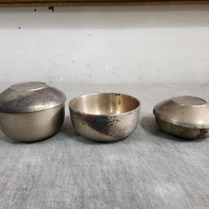 [BUNJANG] Antique Brass Baby Dish Set / 애기 놋그릇 찬그릇