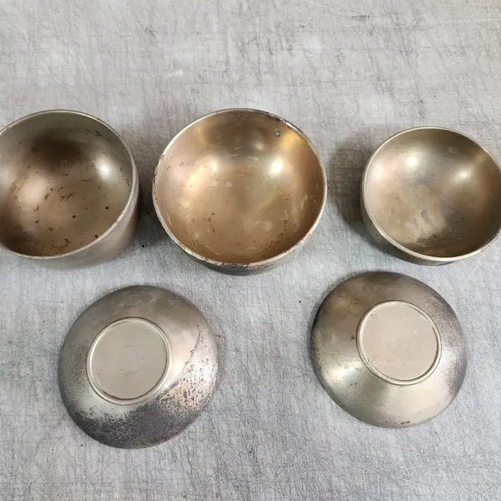 [BUNJANG] Antique Brass Baby Dish Set / 애기 놋그릇 찬그릇