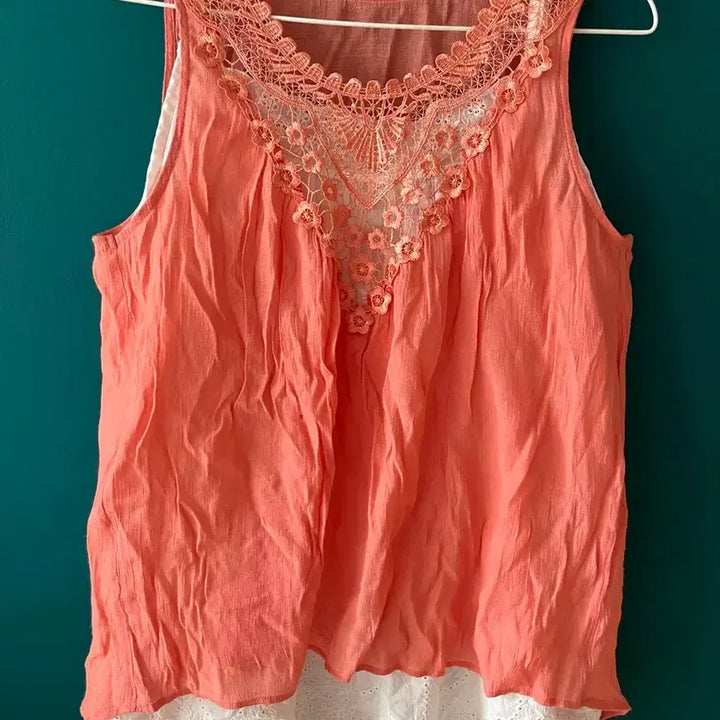 [BUNJANG] Vintage Mori Girl Style Tank Top Set / 빈티지 모리걸st 나시set