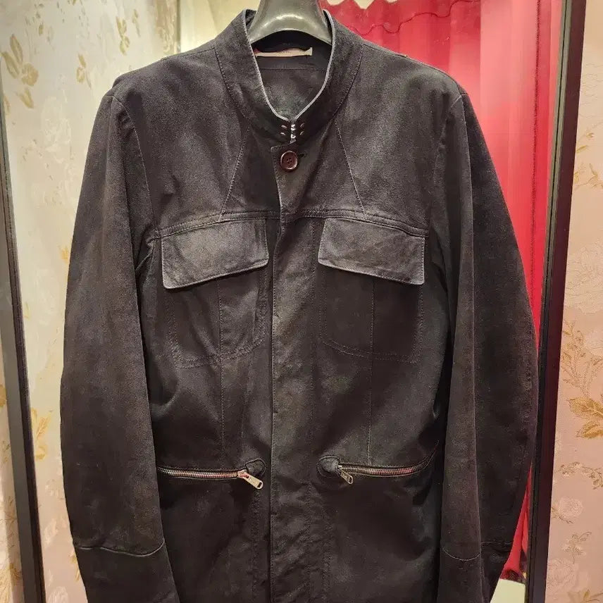[BUNJANG] Yves Saint Laurent Suede Jacket Black (Size 48) / (정품)입생로랑 스웨이드 남성 자켓 블랙 48사이즈
