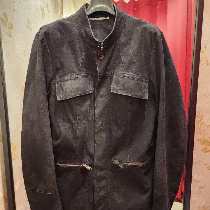 [BUNJANG] Yves Saint Laurent Suede Jacket Black (Size 48) / (정품)입생로랑 스웨이드 남성 자켓 블랙 48사이즈