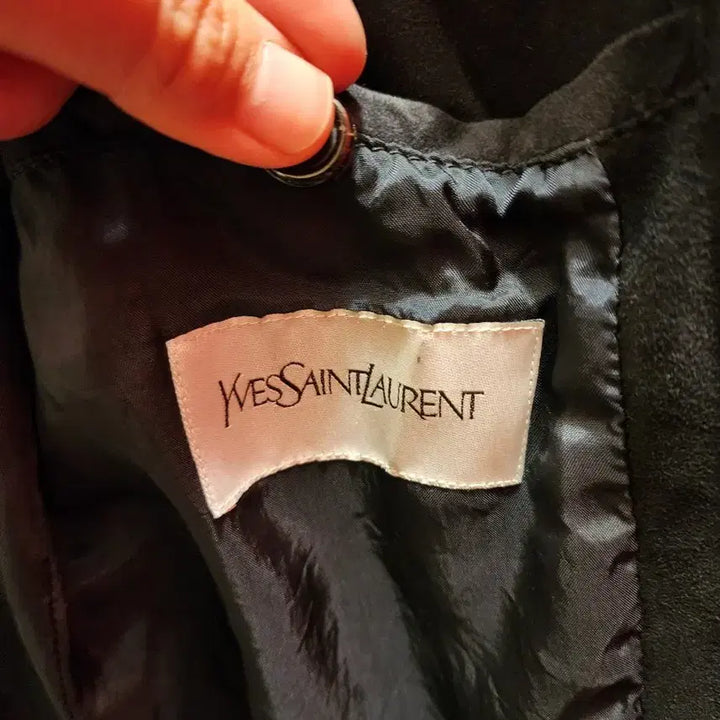 [BUNJANG] Yves Saint Laurent Suede Jacket Black (Size 48) / (정품)입생로랑 스웨이드 남성 자켓 블랙 48사이즈