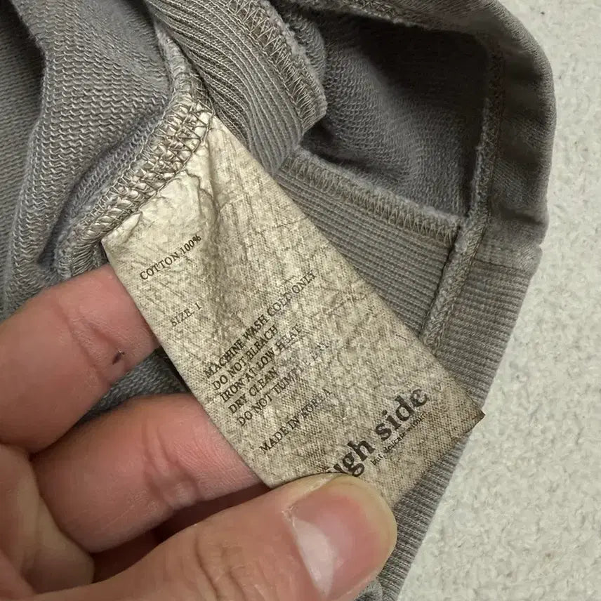 [BUNJANG] Rough Side Vintage Washed Short Sleeve T-Shirt / rough side 빈티지 워싱 반팔 티셔츠 1