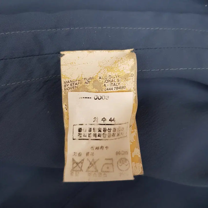 [BUNJANG] MM6 Maison Margiela Silk Blouse / MM6 메종 마르지엘라 블루 라운드넥 실크 블라우스 IT 44사이즈