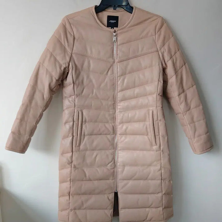 [BUNJANG] orYANY Goose Down &amp; Lambskin Padded Long Coat / orYANY 오야니 66 구스다운 양가죽 패딩 코트/롱패딩. BG. A
