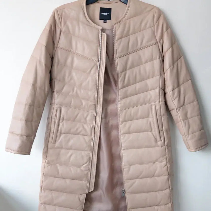 [BUNJANG] orYANY Goose Down &amp; Lambskin Padded Long Coat / orYANY 오야니 66 구스다운 양가죽 패딩 코트/롱패딩. BG. A