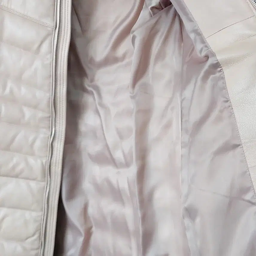 [BUNJANG] orYANY Goose Down &amp; Lambskin Padded Long Coat / orYANY 오야니 66 구스다운 양가죽 패딩 코트/롱패딩. BG. A