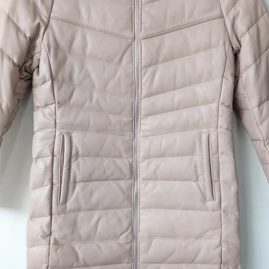 [BUNJANG] orYANY Goose Down &amp; Lambskin Padded Long Coat / orYANY 오야니 66 구스다운 양가죽 패딩 코트/롱패딩. BG. A
