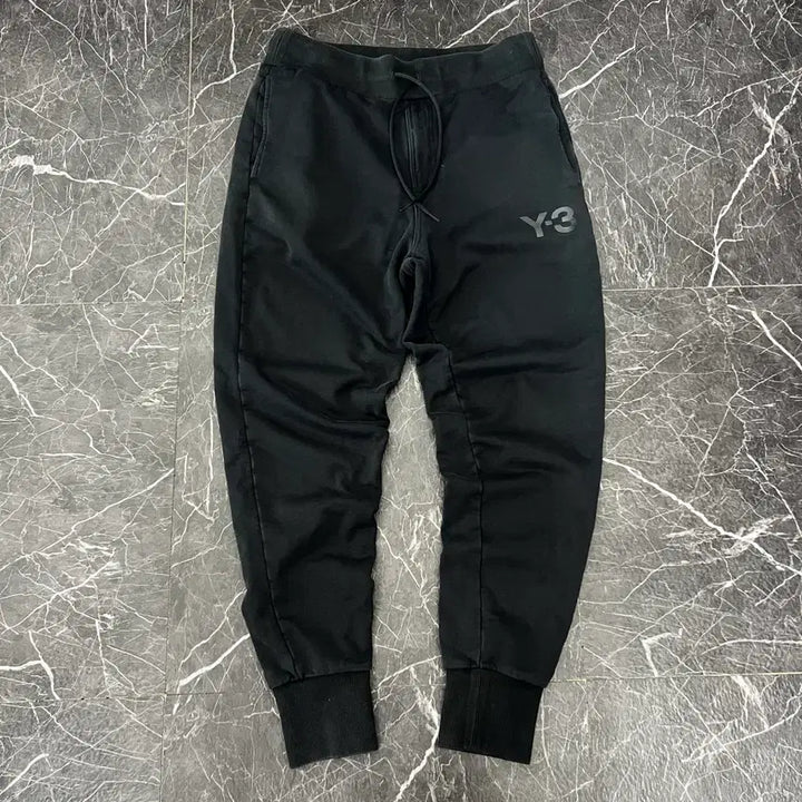 [BUNJANG] Y-3 Logo Black Sweat Jogger Pants / Y-3 로고 블랙 스웻 조거 팬츠