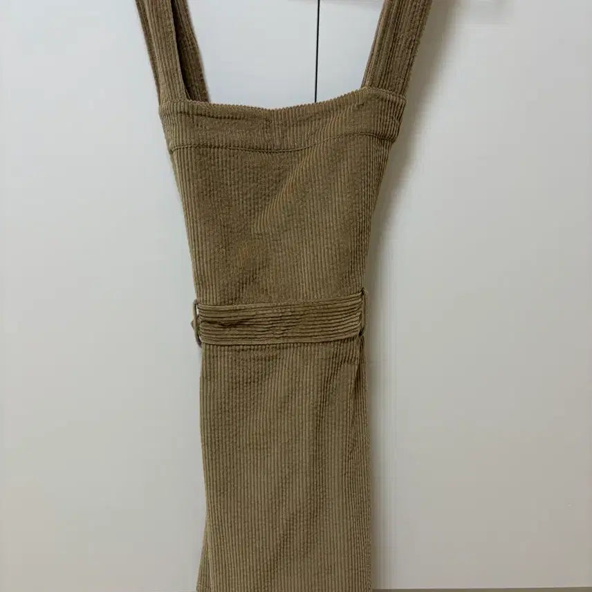 [BUNJANG] 8 Seconds Corduroy Pinafore Mini Dress / 에잇세컨즈 코듀로이 피나포어 미니원피스 브라운