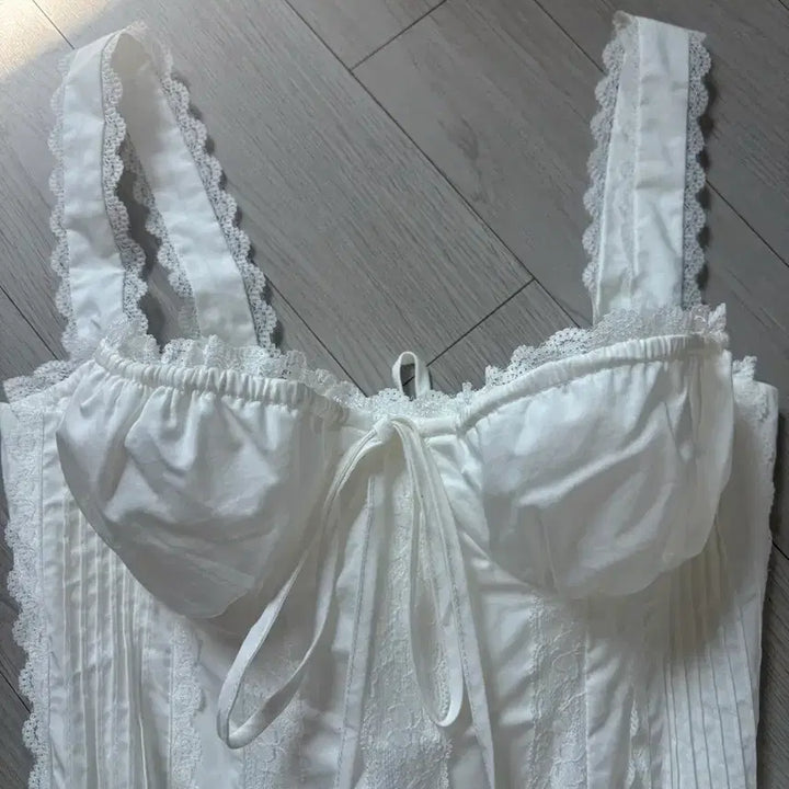 [BUNJANG] Imported Summer White Lace Bustier Top / 원래가격 10만원대 수입의류 고급 여름 옷 나시 뷔스티에
