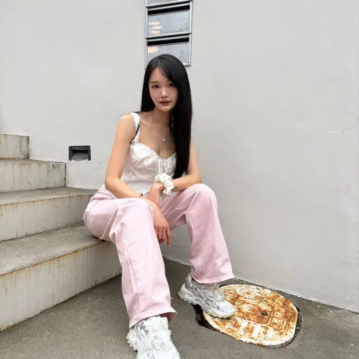 [BUNJANG] Imported Summer White Lace Bustier Top / 원래가격 10만원대 수입의류 고급 여름 옷 나시 뷔스티에