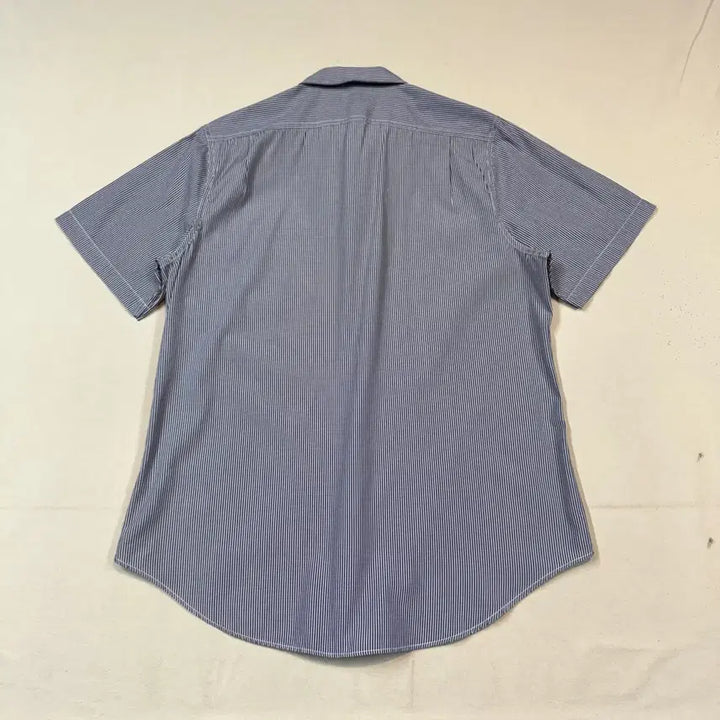 [BUNJANG] Polo Jeans Stripe One-Pocket Short Sleeve Shirt / L) 폴로 진스 스트라이프 원포켓 반팔 셔츠