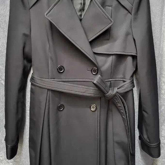 [BUNJANG] AKANGCHI Black Trench Coat / AKANGCHI 박항치 블랙 트렌치 코트