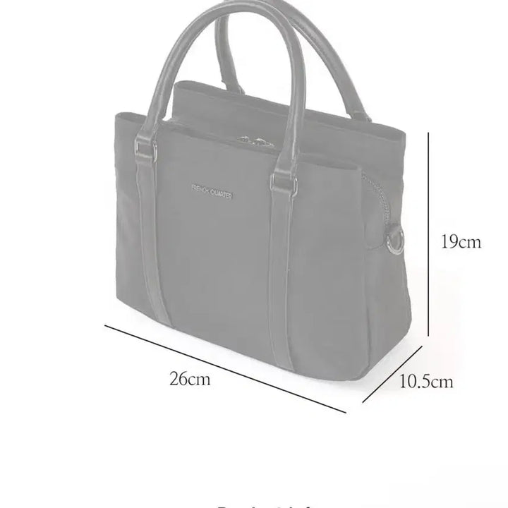 [BUNJANG] French Quarter Laura Nylon Tote &amp; Crossbody Bag / 프렌치쿼터 로라 나일론 토트백 겸 크로스백