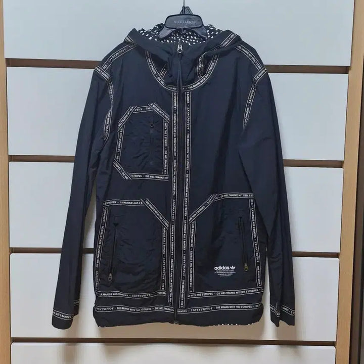 [BUNJANG] Adidas Black Track Hood Jacket / 아디다스 블랙 트랙 후드 자켓