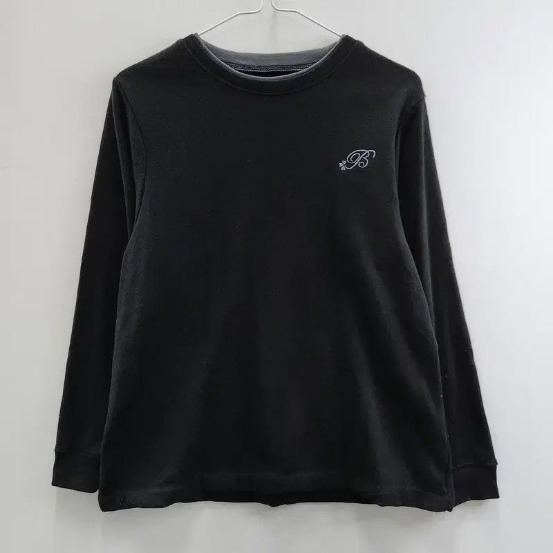 [BUNJANG] Vintage Y2K Layered Neck Long Sleeve T-shirt / [JAPAN MADE] 빈티지 Y2K 캐주얼 레이어드넥 슬리브 긴팔티 M