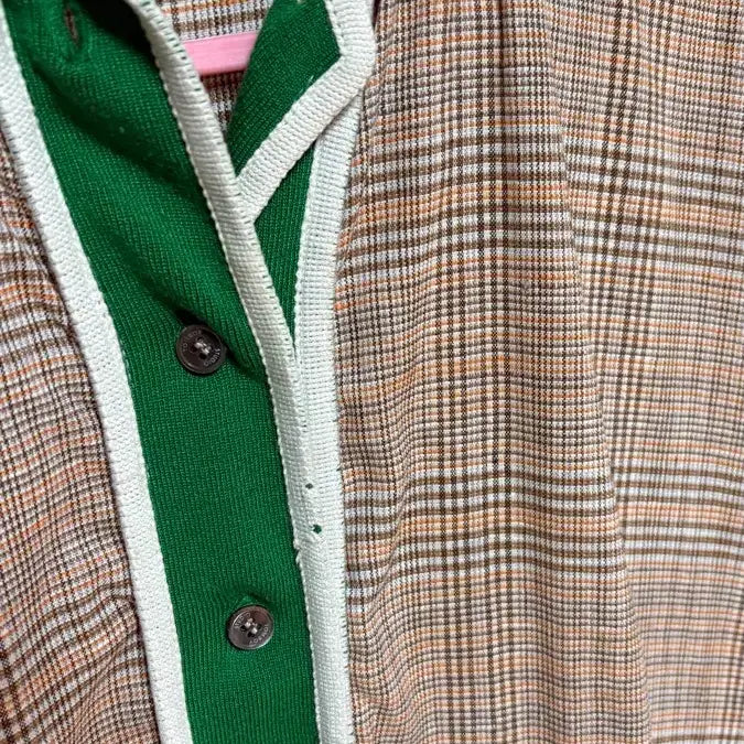 [BUNJANG] Studio Tomboy Checkered Short Sleeve Midi Dress / 스튜디오 톰보이 체크 반팔 원피스