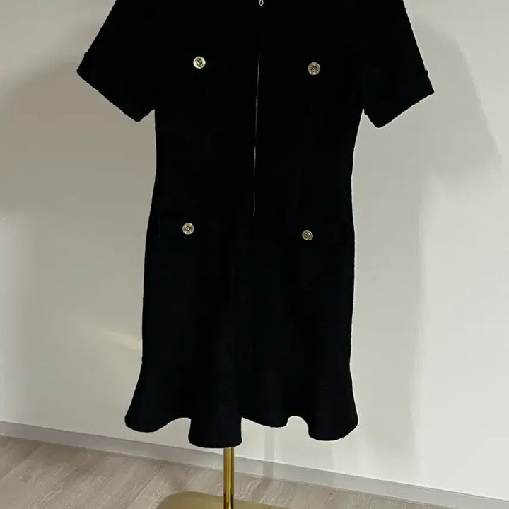 [BUNJANG] Roar Ahreum Lee Tweed Black Dress / 로아르 아옳이 트위드 블랙 원피스s55