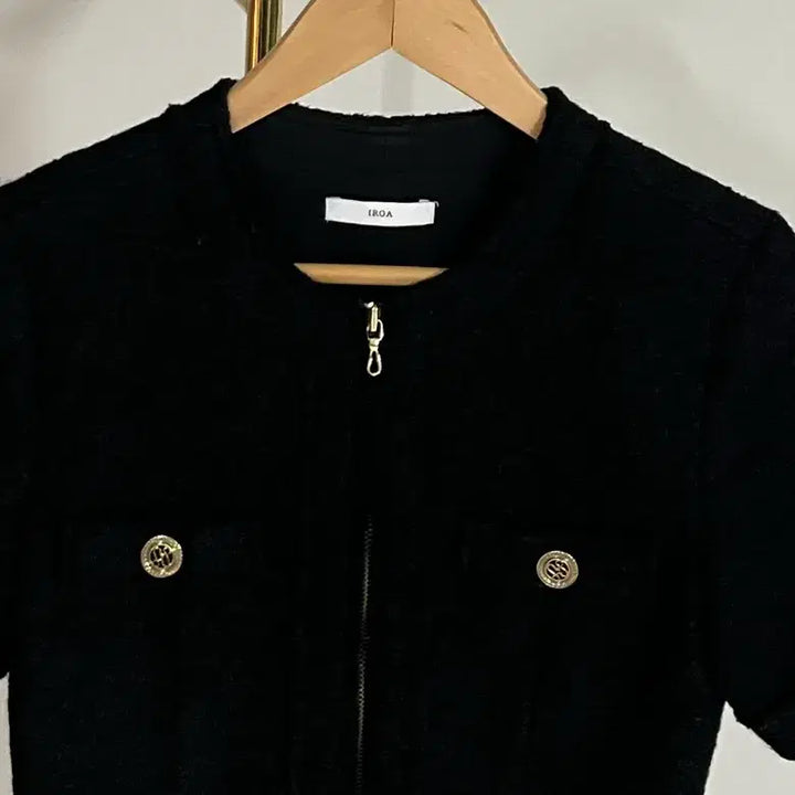 [BUNJANG] Roar Ahreum Lee Tweed Black Dress / 로아르 아옳이 트위드 블랙 원피스s55