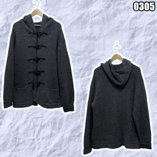 [BUNJANG] Polo Ralph Lauren Duffle Knit Coat / FREE 폴로 랄프로렌 떡볶이 니트 코트