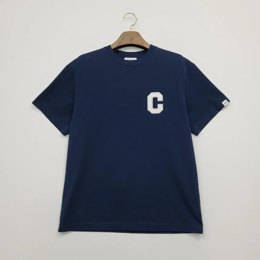 [BUNJANG] Covernat C Logo Short Sleeve T-Shirt Navy / 커버낫 C 로고 반팔 티셔츠 네이비/2024ss/S/앨리스/574