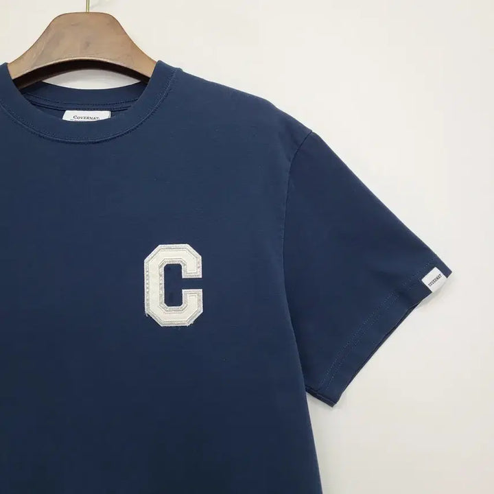 [BUNJANG] Covernat C Logo Short Sleeve T-Shirt Navy / 커버낫 C 로고 반팔 티셔츠 네이비/2024ss/S/앨리스/574