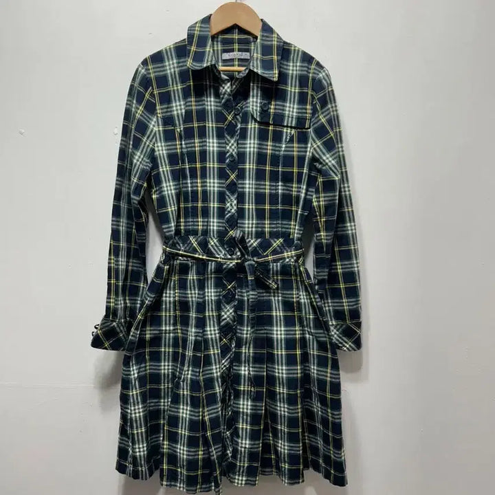 [BUNJANG] MAY&amp; POLE Waterfield Check Shirt Dress (L) / MAY&amp; POLE 워터필드 체크 셔츠 원피스 L