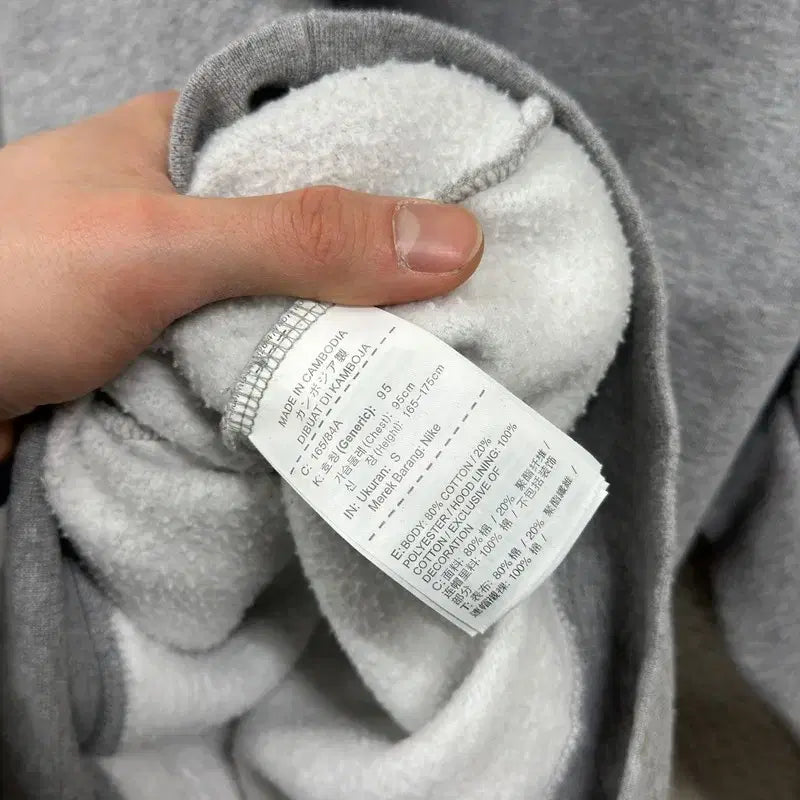 [BUNJANG] Nike SB Big Printing Logo Fleece Hoodie / 나이키 SB 빅프린팅로고 약기모 후드티 S A07308
