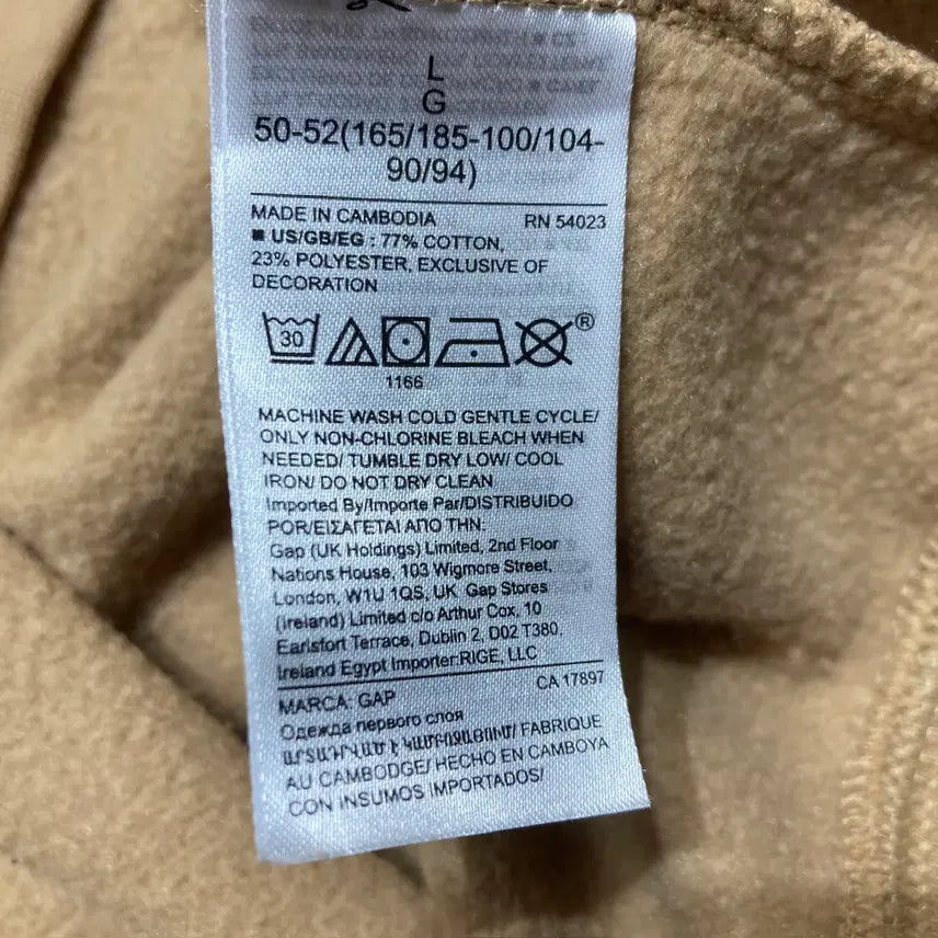 [BUNJANG] GAP Fleece Hoodie 0298 / [L]GAP 기모 후드티 0298